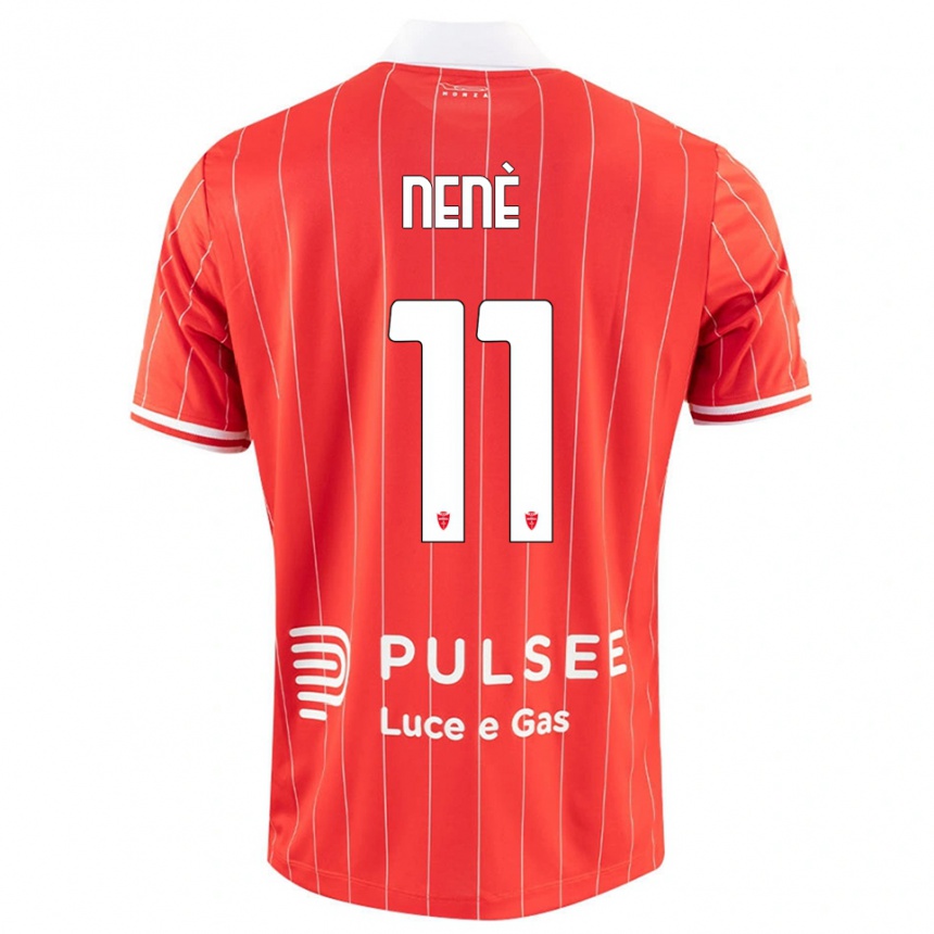 נשים כדורגל סטיפן ננה #11 אדום לבן ג'רזי ביתית 2025/26