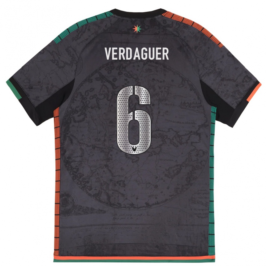 נשים כדורגל Judith Verdaguer #6 אפור כהה ג'רזי ביתית 2025/26