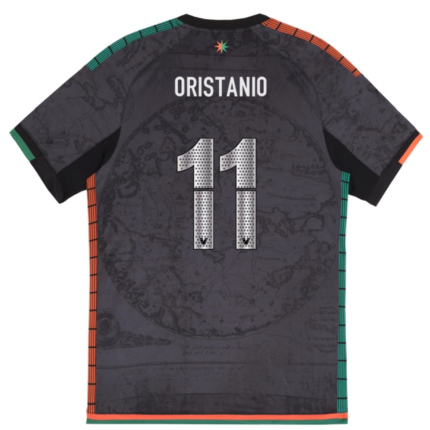 נשים כדורגל גייטנו פיו אוריסטאניו #11 אפור כהה ג'רזי ביתית 2025/26