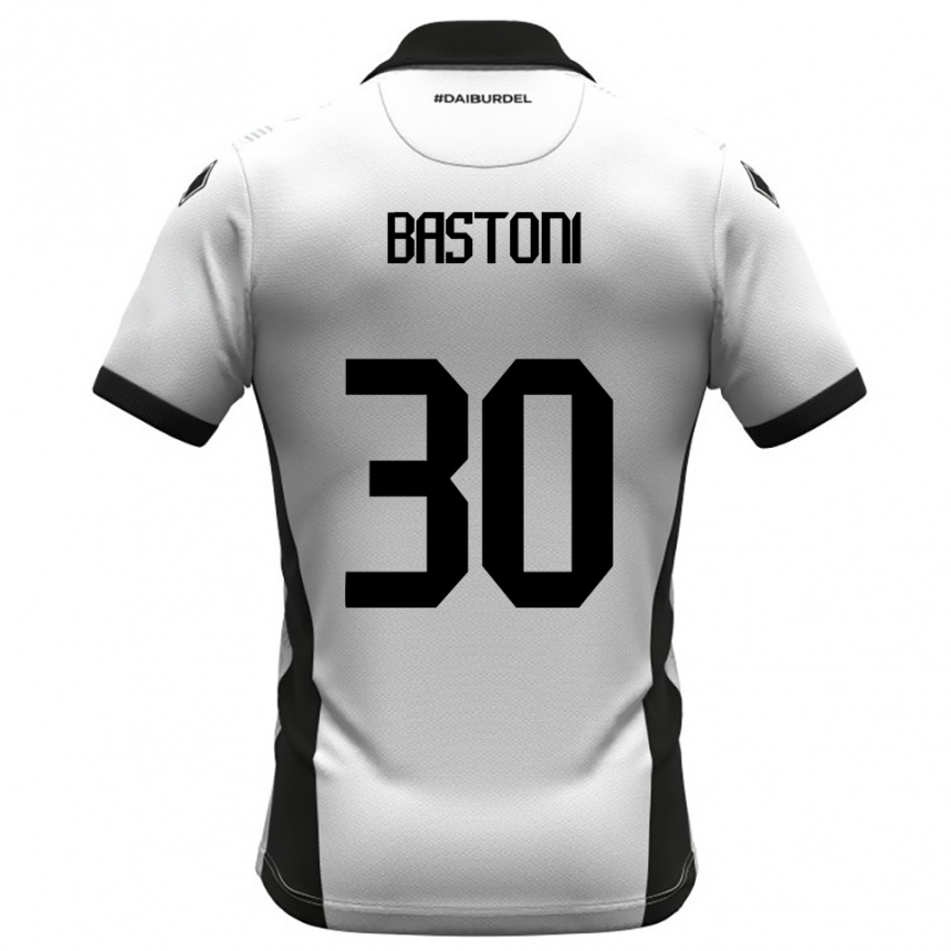 נשים כדורגל סימונה באסטוני #30 לבן שחור כתום ג'רזי ביתית 2025/26