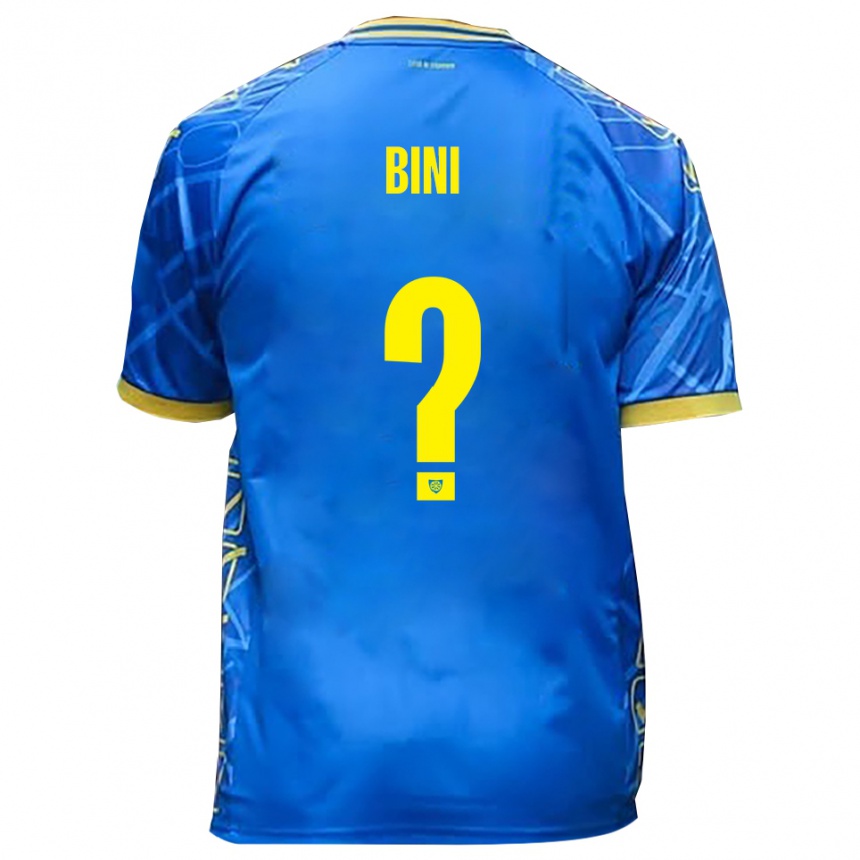 נשים כדורגל Leonardo Bini #0 כחול שמיים צהוב ג'רזי ביתית 2025/26