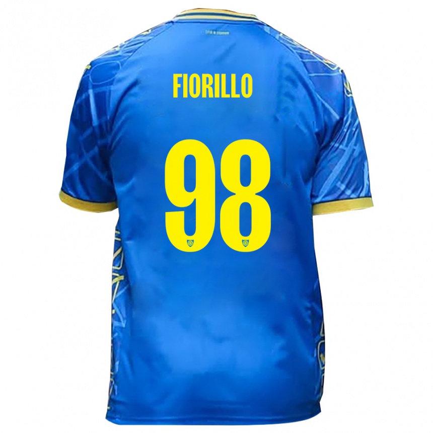 נשים כדורגל וינצ'נצו פיורילו #98 כחול שמיים צהוב ג'רזי ביתית 2025/26