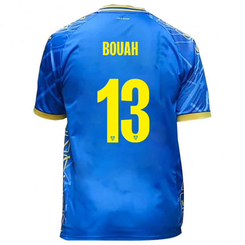 נשים כדורגל דויד יוג'ין בואה #13 כחול שמיים צהוב ג'רזי ביתית 2025/26