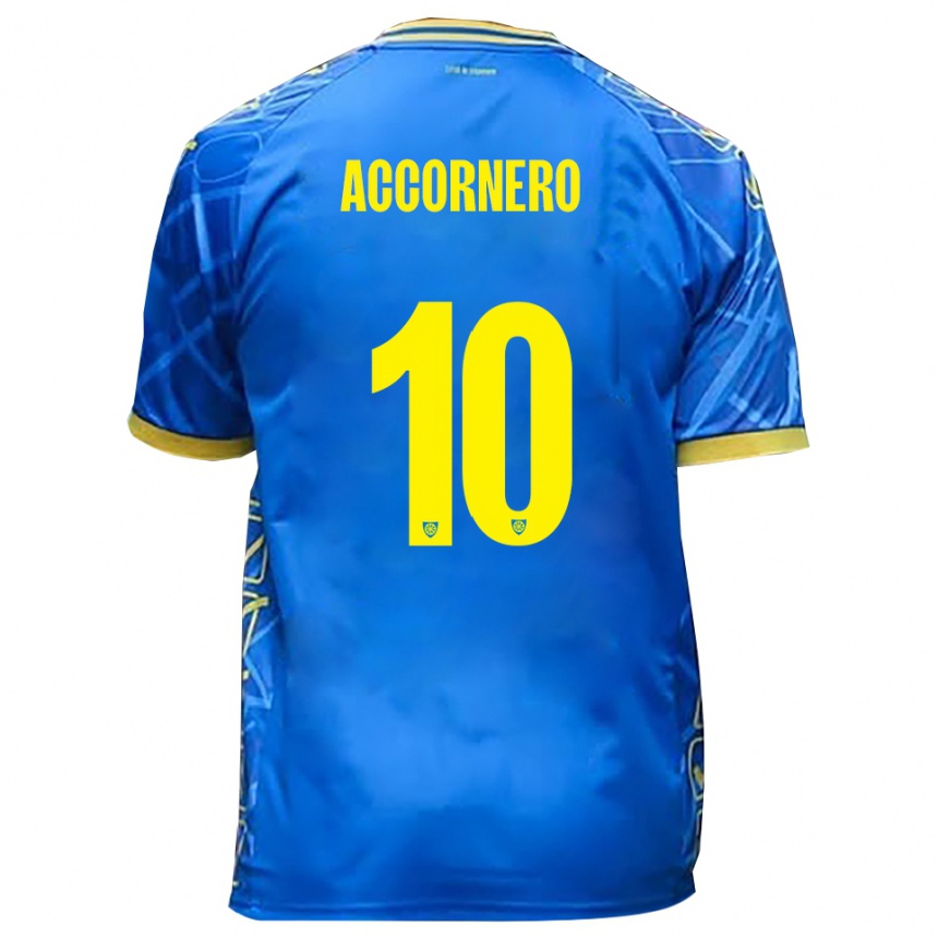 נשים כדורגל פטריזיו מזיני #10 כחול שמיים צהוב ג'רזי ביתית 2025/26