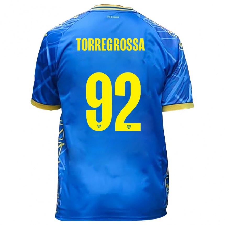 נשים כדורגל ארנסטו טורגרוסה #92 כחול שמיים צהוב ג'רזי ביתית 2025/26