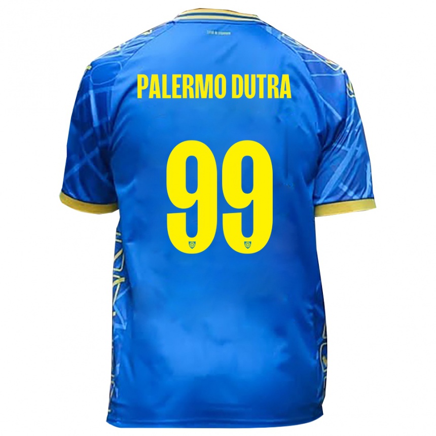 נשים כדורגל Ryduan Palermo Dutra #99 כחול שמיים צהוב ג'רזי ביתית 2025/26