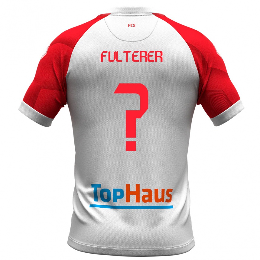 נשים כדורגל סמואל פולטרר #0 לבן אדום ג'רזי ביתית 2025/26