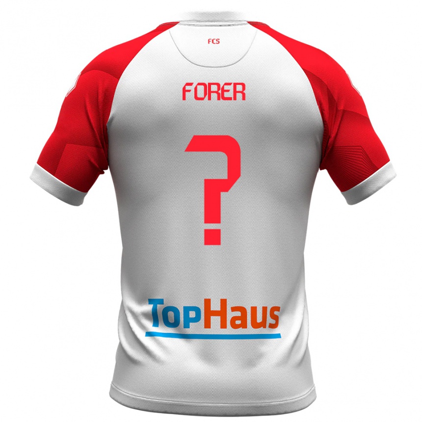 נשים כדורגל גבריאל אנתוני פורר #0 לבן אדום ג'רזי ביתית 2025/26