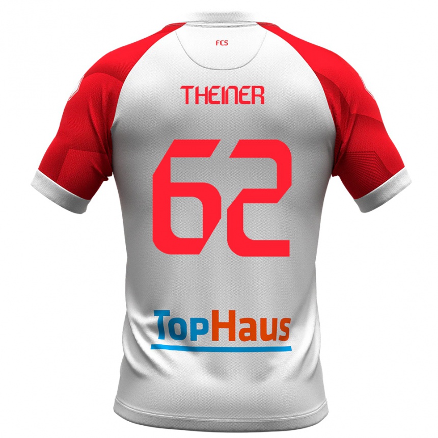 נשים כדורגל דניאל טיינר #62 לבן אדום ג'רזי ביתית 2025/26