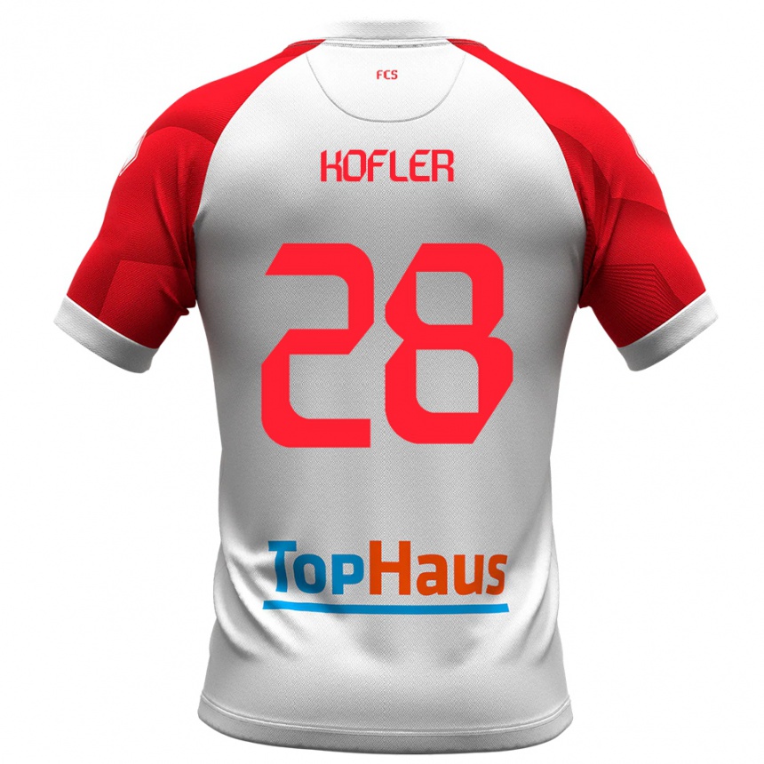 נשים כדורגל רפאל קופלר #28 לבן אדום ג'רזי ביתית 2025/26