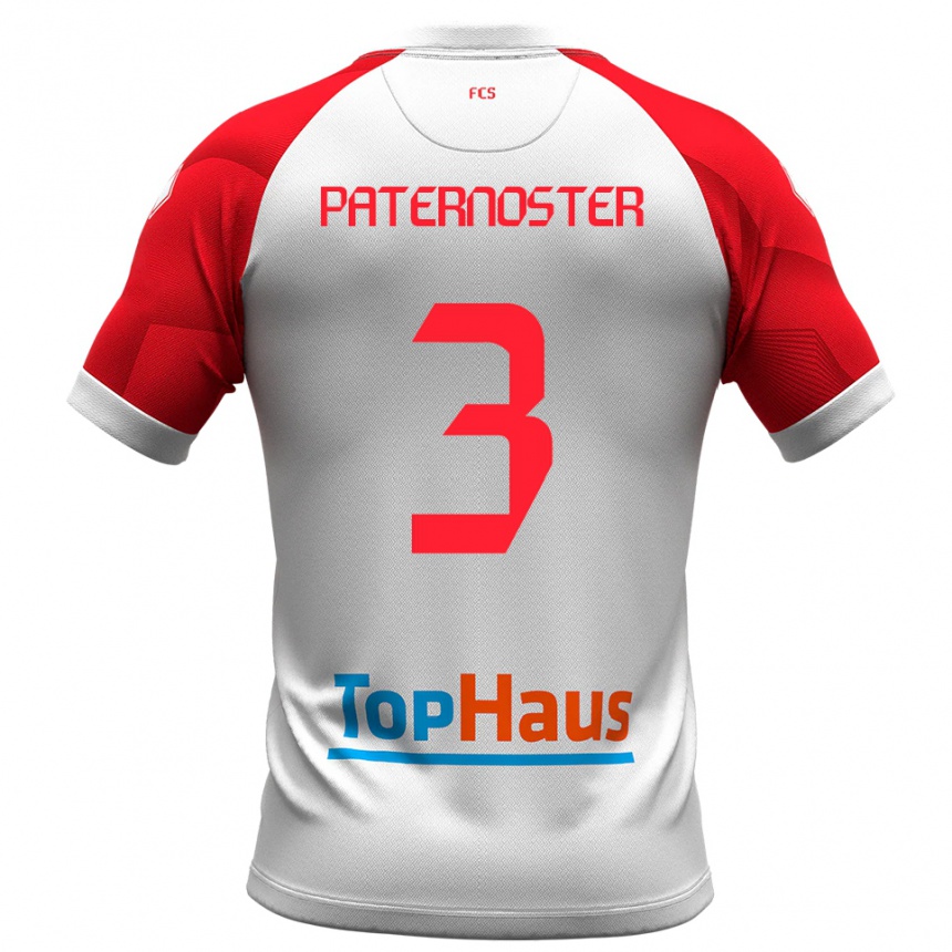 נשים כדורגל איוון פטרנוסטר #3 לבן אדום ג'רזי ביתית 2025/26