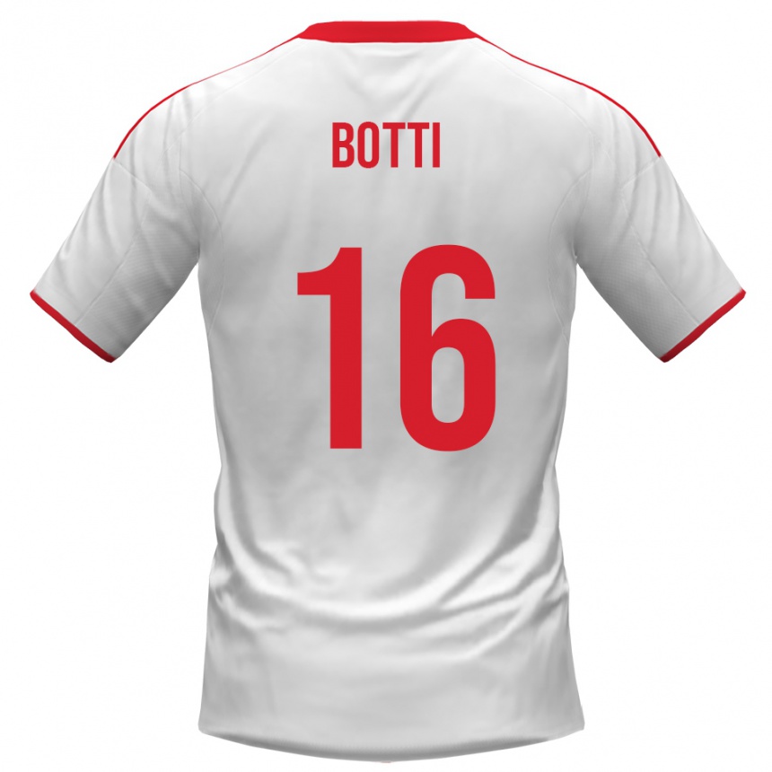 נשים כדורגל פדריקו בוטי #16 לבן אדום ג'רזי ביתית 2025/26