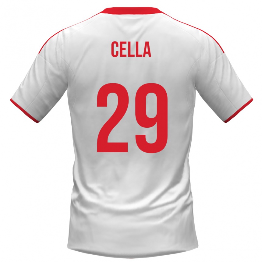 נשים כדורגל סטפנו סלה #29 לבן אדום ג'רזי ביתית 2025/26