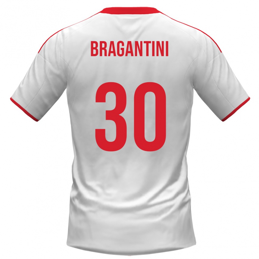 נשים כדורגל Davide Bragantini #30 לבן אדום ג'רזי ביתית 2025/26