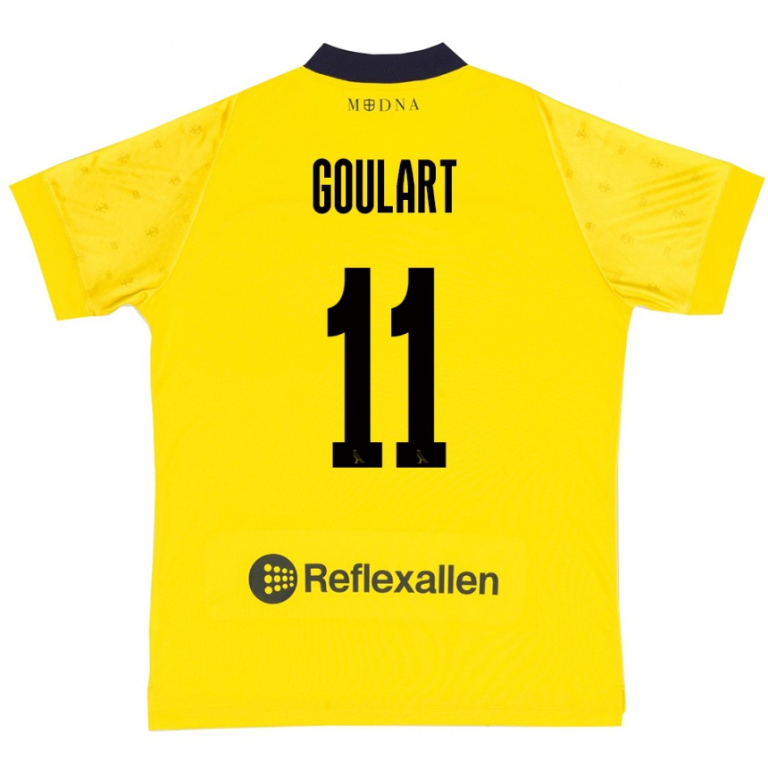 נשים כדורגל Yago Goulart #11 צהוב כחול נייבי ג'רזי ביתית 2025/26