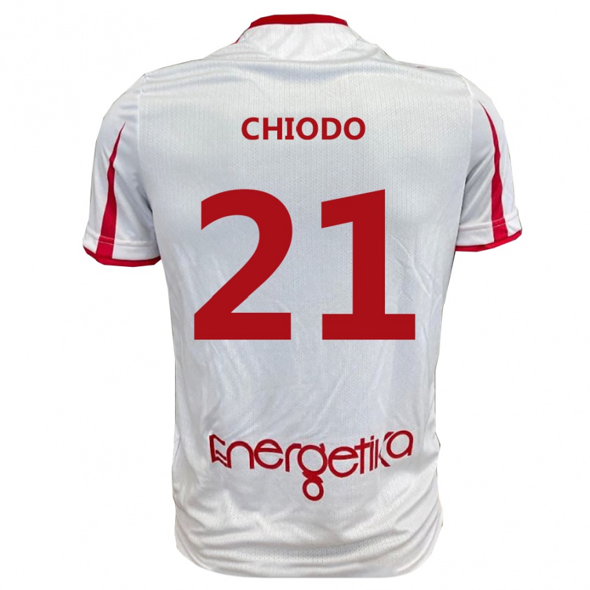 נשים כדורגל Chiodo #21 לבן אדום ג'רזי ביתית 2025/26