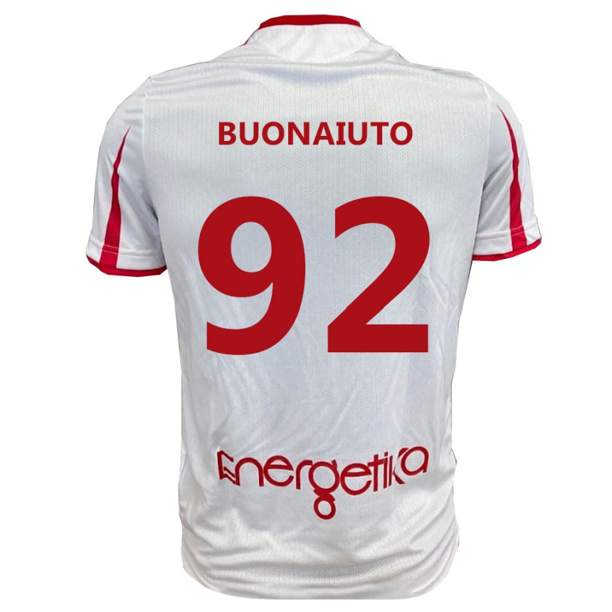 נשים כדורגל כריסטיאן בוניוטו #92 לבן אדום ג'רזי ביתית 2025/26
