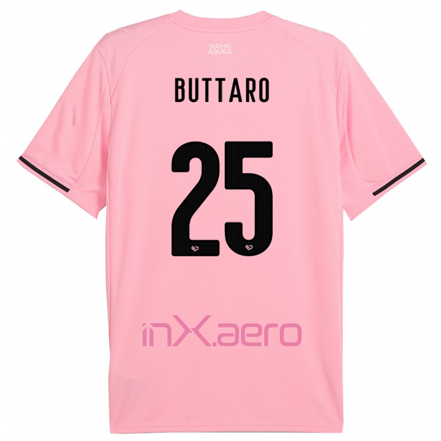 נשים כדורגל אלסיו בוטארו #25 ורוד שחור ג'רזי ביתית 2025/26