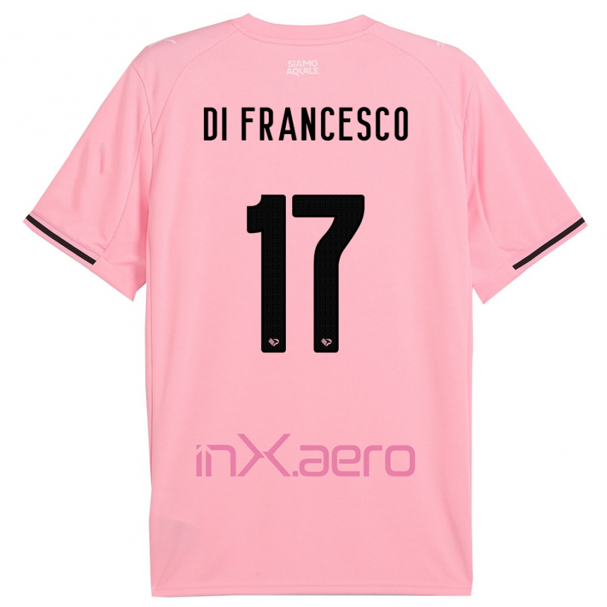 נשים כדורגל פדריקו די פרנצ'סקו #17 ורוד שחור ג'רזי ביתית 2025/26