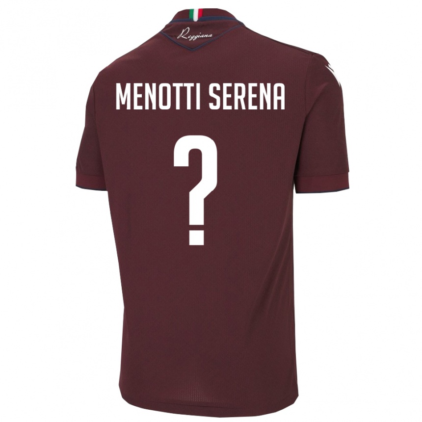 נשים כדורגל Toma Menotti Serena #0 בורגונדי לבן ג'רזי ביתית 2025/26