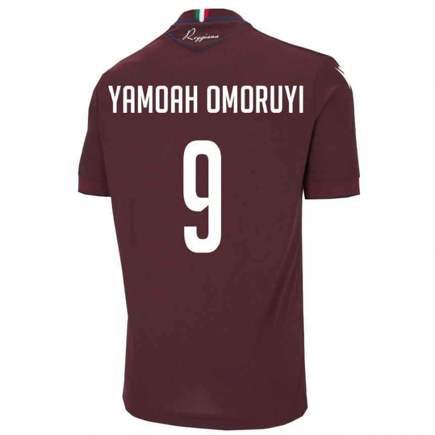 נשים כדורגל ג׳רמיה ימוח אומורוי #9 בורגונדי לבן ג'רזי ביתית 2025/26