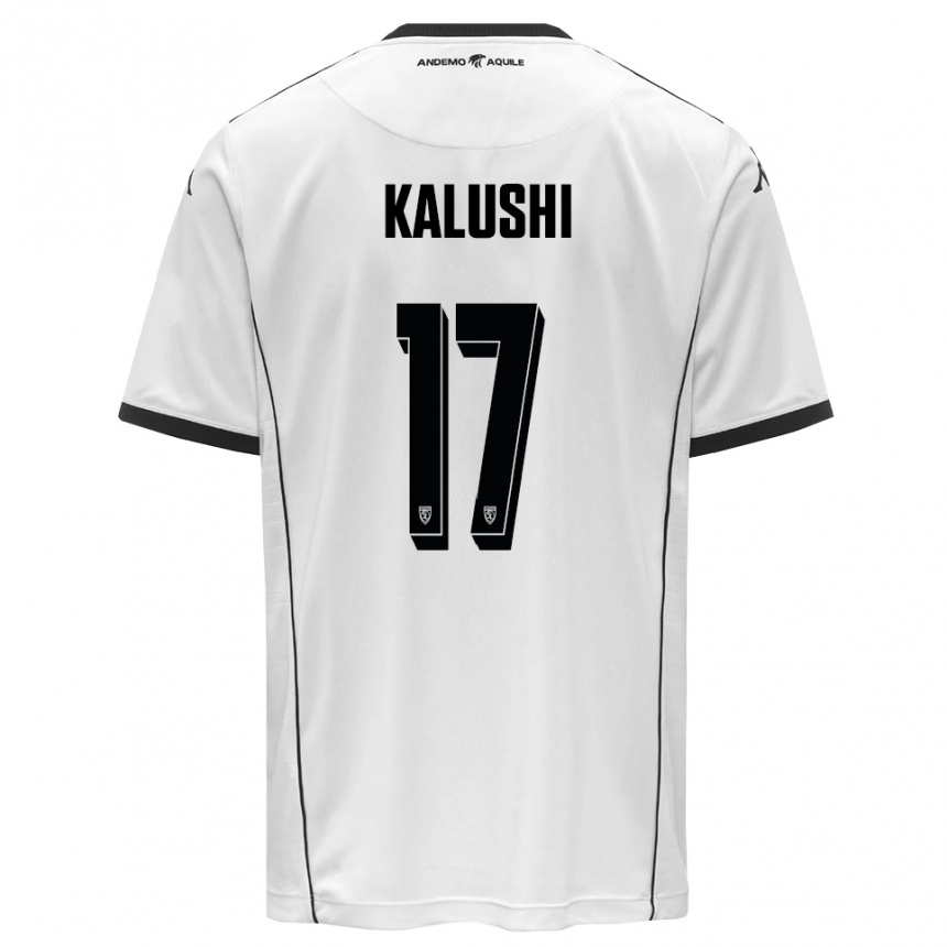 נשים כדורגל Marvin Kalushi #17 לבן שחור ג'רזי ביתית 2025/26