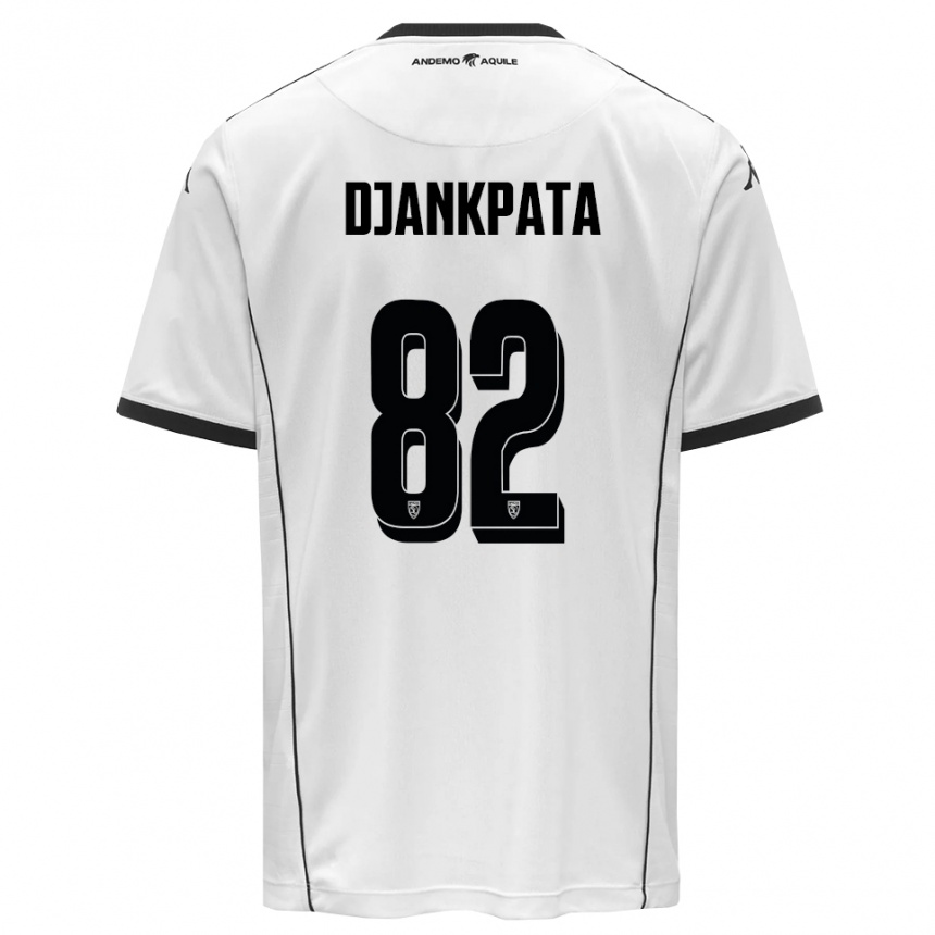 נשים כדורגל האליד דג'אנקפאטה #82 לבן שחור ג'רזי ביתית 2025/26