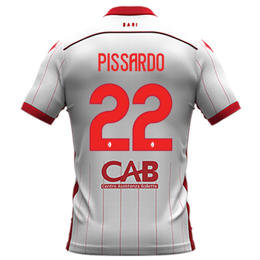 נשים כדורגל מרקו פיסארדו #22 לבן אדום ג'רזי ביתית 2025/26