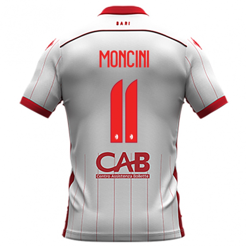 נשים כדורגל גבריאלה מונצ'יני #11 לבן אדום ג'רזי ביתית 2025/26