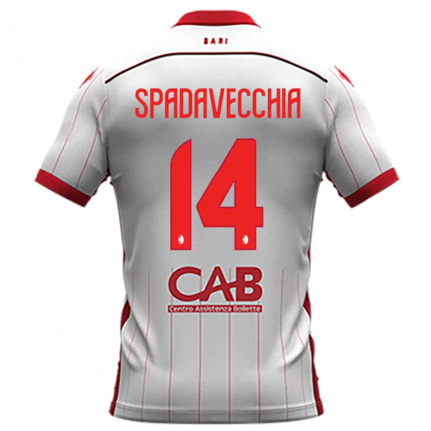 נשים כדורגל Pantaleo Spadavecchia #14 לבן אדום ג'רזי ביתית 2025/26