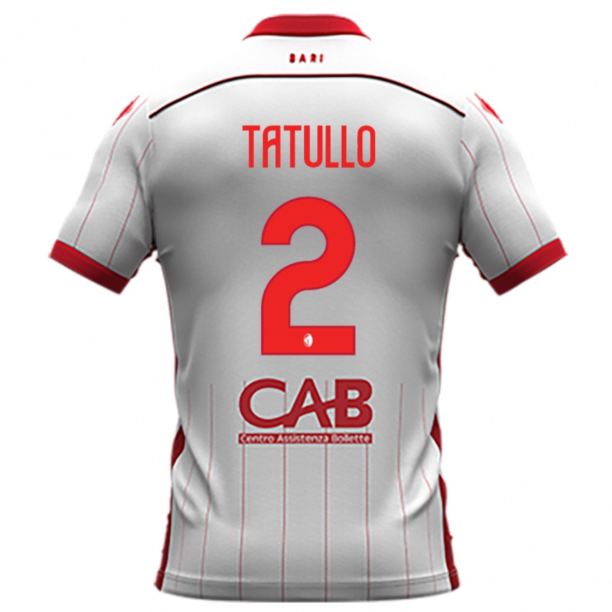 נשים כדורגל Romano Tatullo #2 לבן אדום ג'רזי ביתית 2025/26