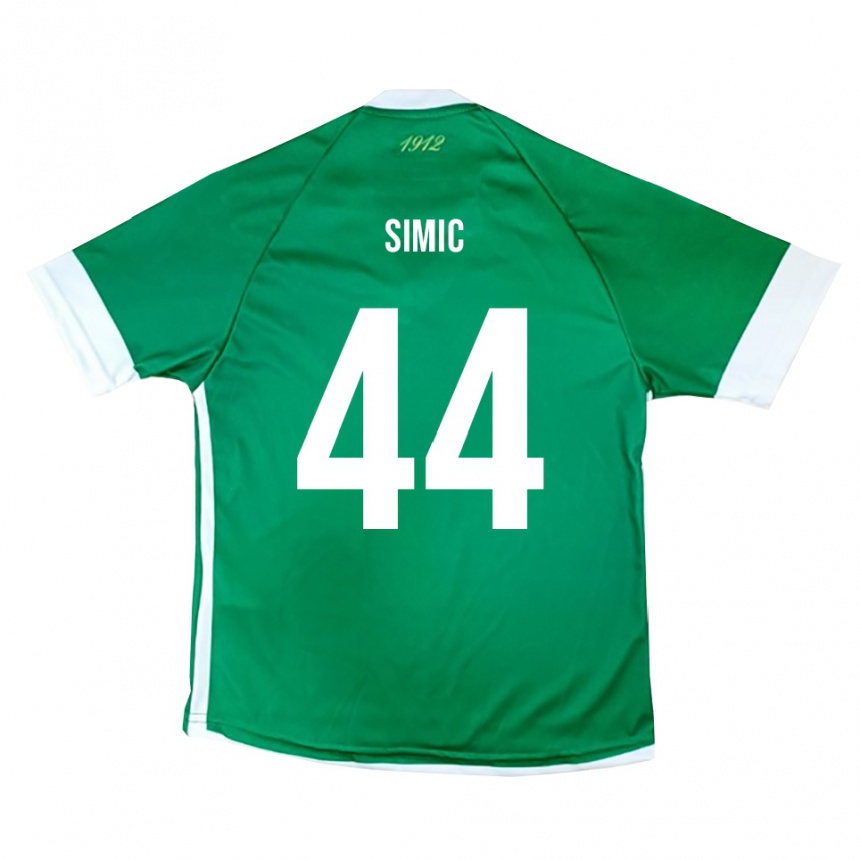 נשים כדורגל לורנצו שימיץ' #44 ירוק לבן ג'רזי ביתית 2025/26