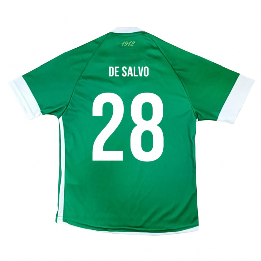 נשים כדורגל אוגו די סאלבו #28 ירוק לבן ג'רזי ביתית 2025/26