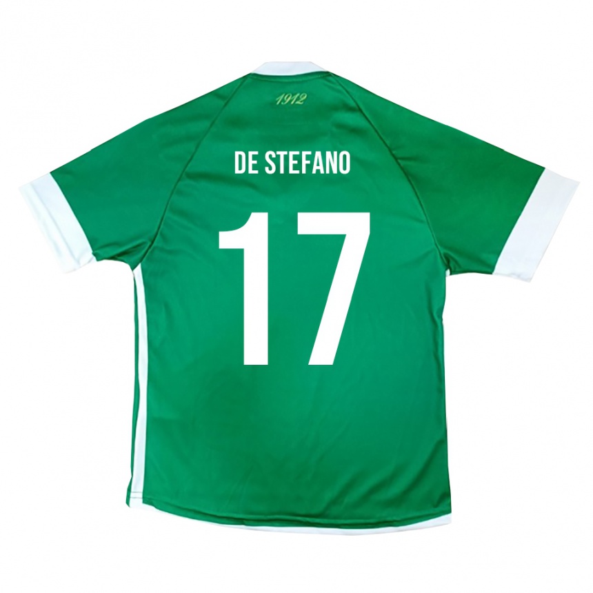נשים כדורגל ניקולו די סטפנו #17 ירוק לבן ג'רזי ביתית 2025/26