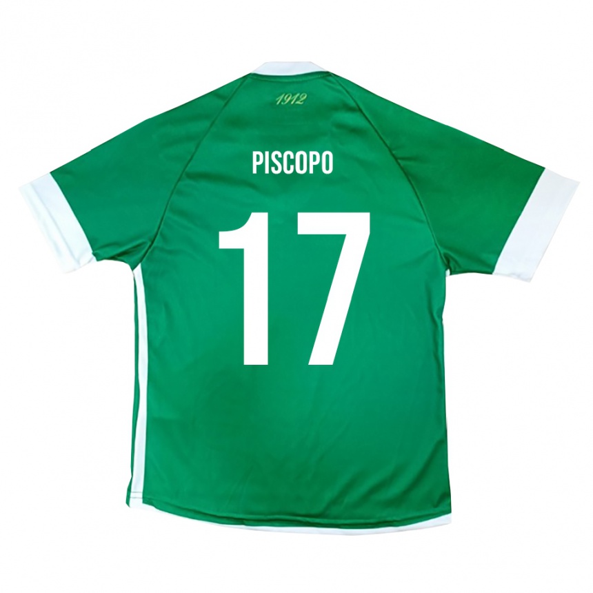 נשים כדורגל Francesco Piscopo #17 ירוק לבן ג'רזי ביתית 2025/26