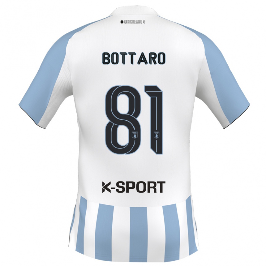 נשים כדורגל Andrea Bottaro #81 לבן כחול שמיים ג'רזי ביתית 2025/26