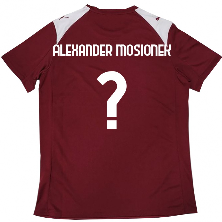 נשים כדורגל Kamil Alexander Mosionek #0 בורדו לבן ג'רזי ביתית 2025/26