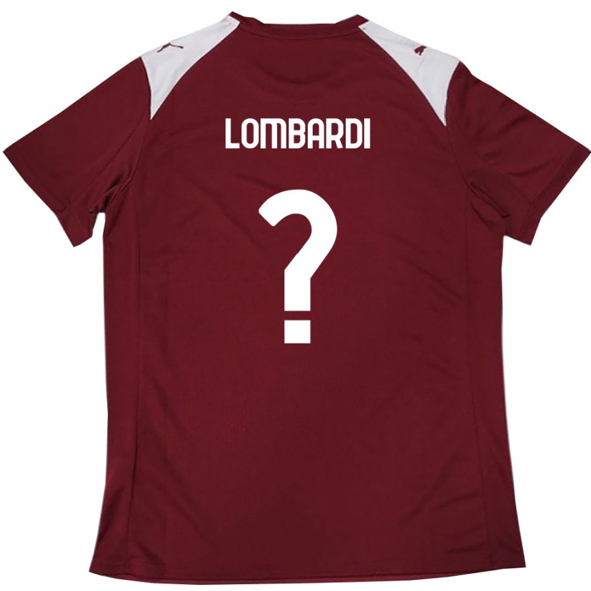 נשים כדורגל Lorenzo Lombardi #0 בורדו לבן ג'רזי ביתית 2025/26