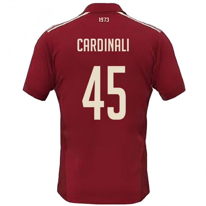 נשים כדורגל מתאו קרדינלי #45 בורדו לבן ג'רזי ביתית 2025/26