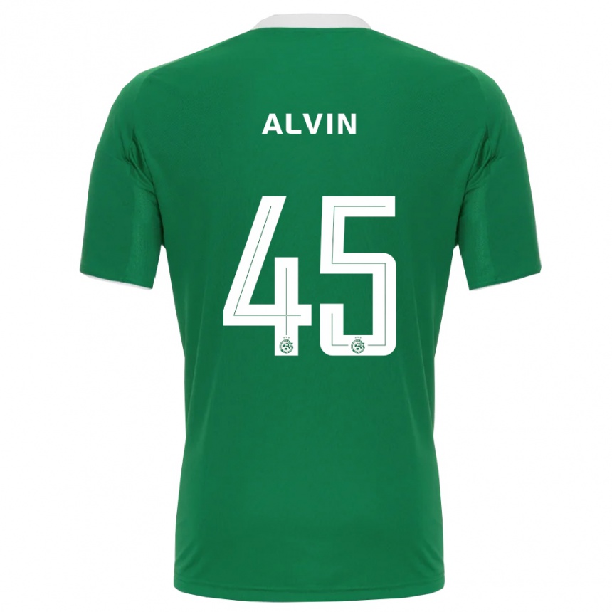 נשים כדורגל גלן אלווין #45 ירוק לבן ג'רזי ביתית 2025/26