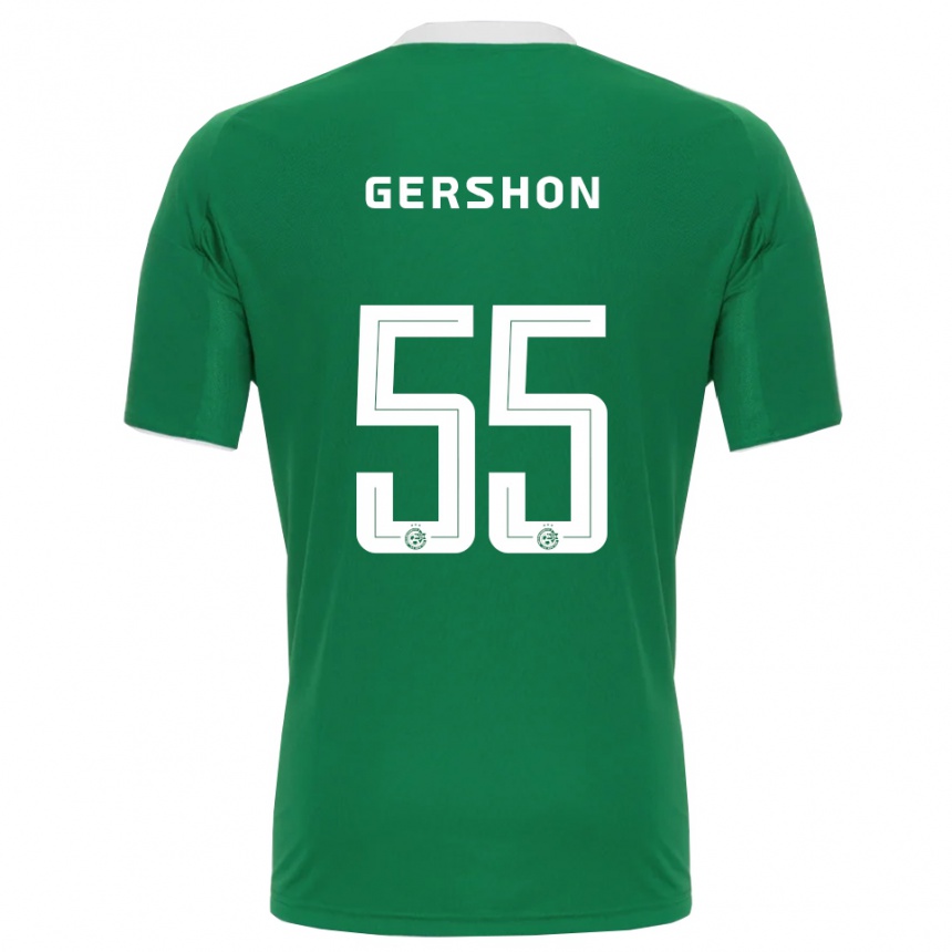 נשים כדורגל רמי גרשון #55 ירוק לבן ג'רזי ביתית 2025/26