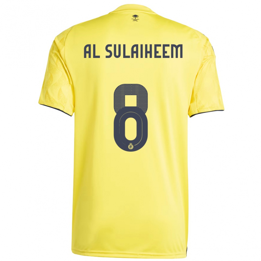 נשים כדורגל עבדולמג'יד אלסולאיהם #8 צהוב שחור ג'רזי ביתית 2025/26