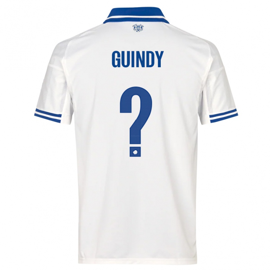 נשים כדורגל Eliot Guindy #0 לבן כחול ג'רזי ביתית 2025/26