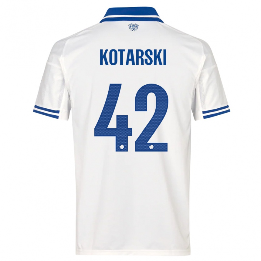 נשים כדורגל דומיניק קוטרסקי #42 לבן כחול ג'רזי ביתית 2025/26