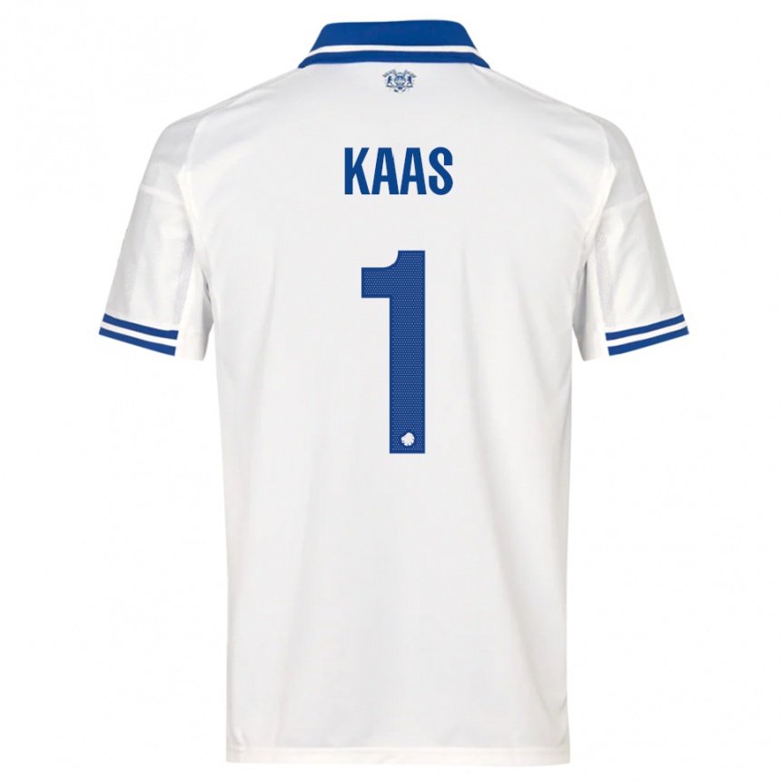 נשים כדורגל אנה לואיז קוס #1 לבן כחול ג'רזי ביתית 2025/26