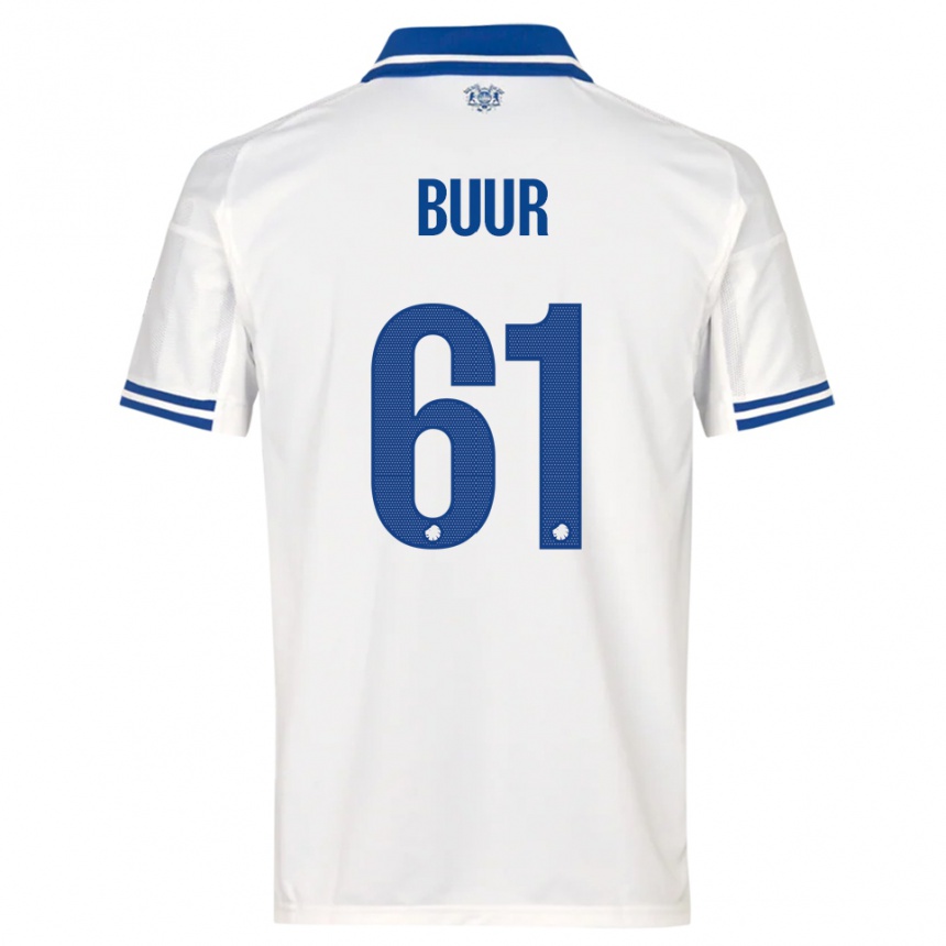 נשים כדורגל אוסקר בואר #61 לבן כחול ג'רזי ביתית 2025/26