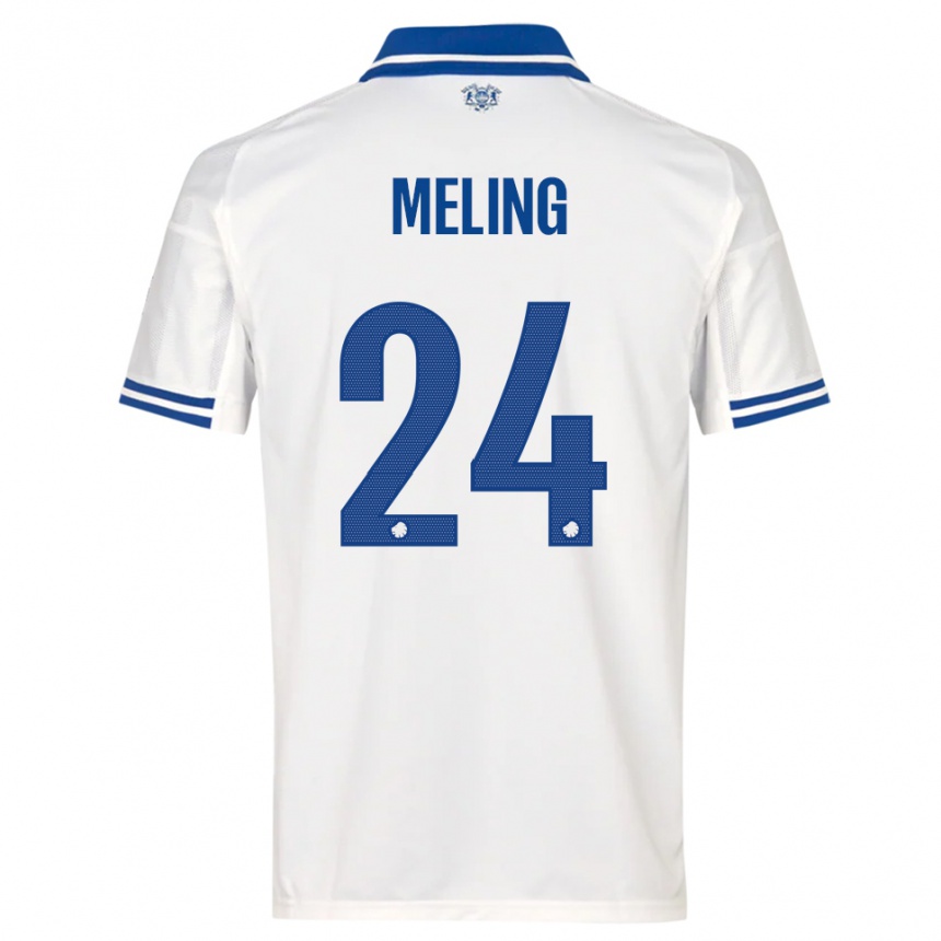 נשים כדורגל בירגר מלינג #24 לבן כחול ג'רזי ביתית 2025/26