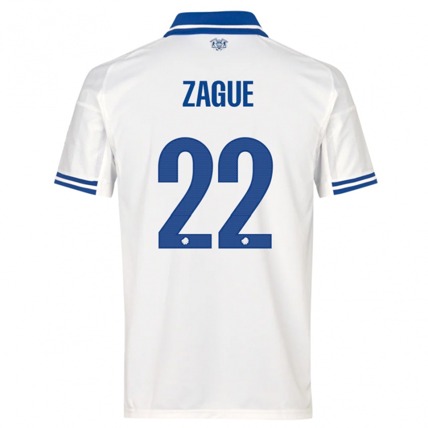נשים כדורגל יורם זאג #22 לבן כחול ג'רזי ביתית 2025/26