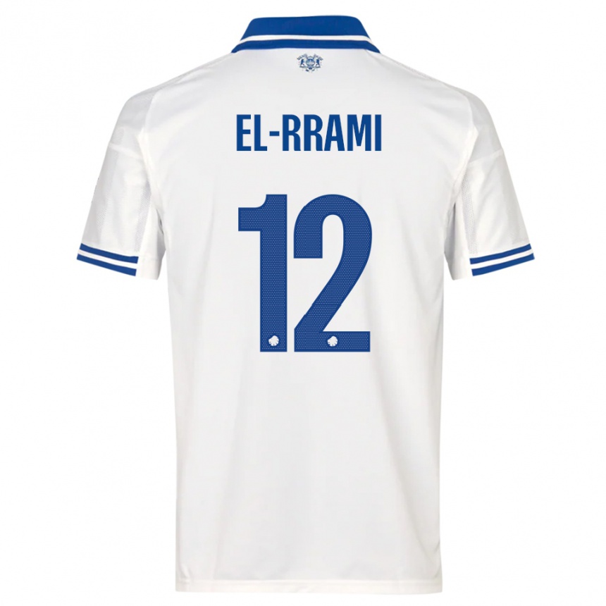 נשים כדורגל Jamil El-Rrami #12 לבן כחול ג'רזי ביתית 2025/26