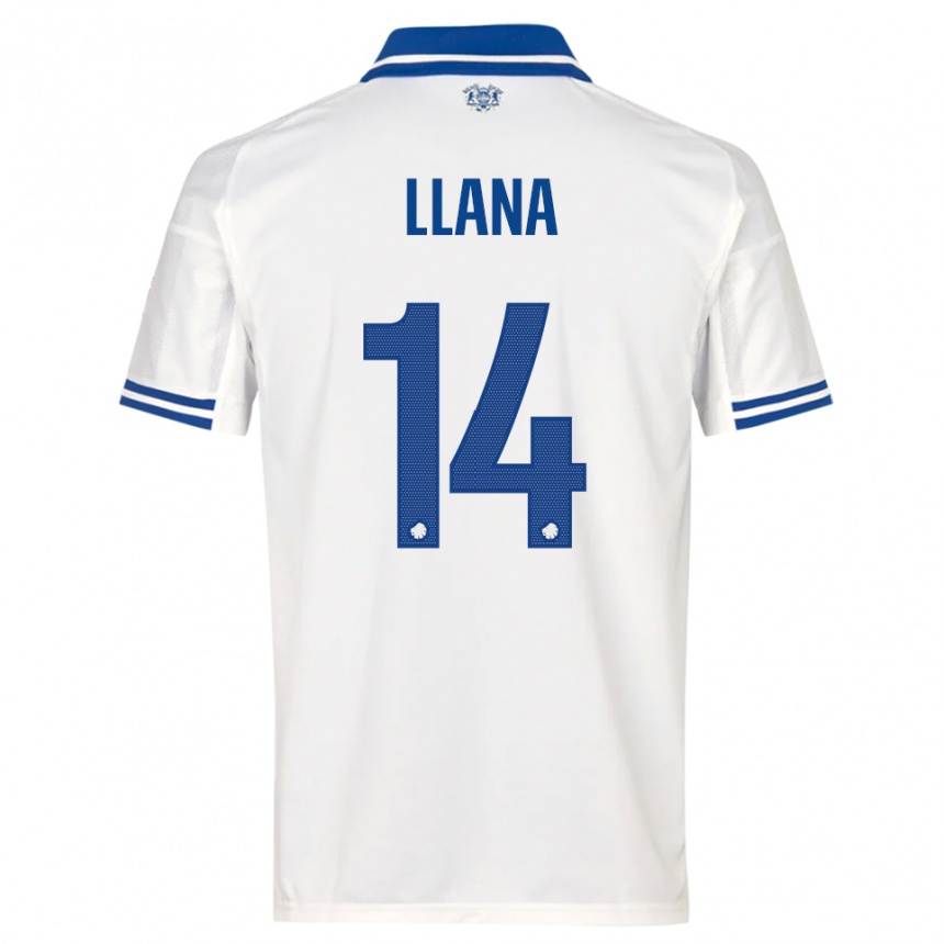 נשים כדורגל Brandon Llana #14 לבן כחול ג'רזי ביתית 2025/26